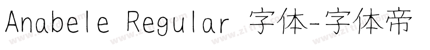 Anabele Regular 字体字体转换